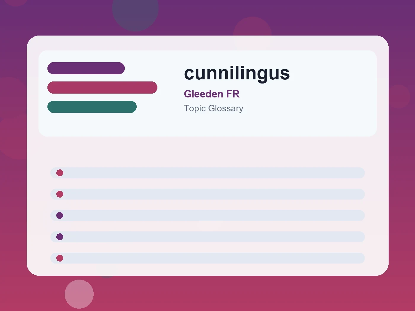 Gleeden FR cunnilingus guide visual