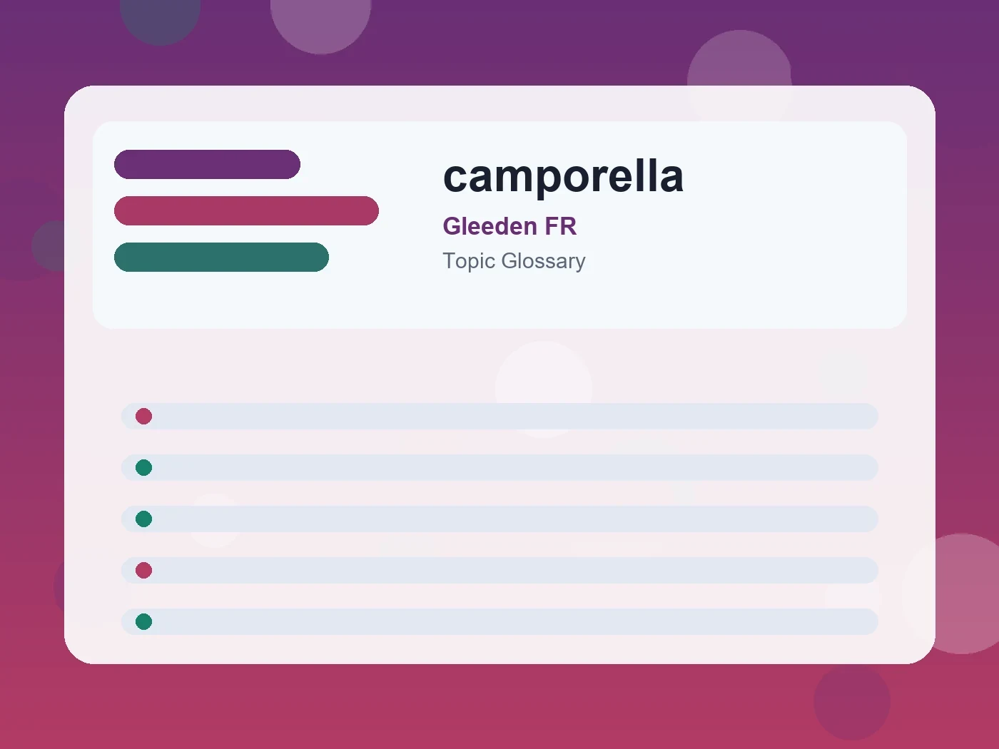 Gleeden FR camporella guide visual