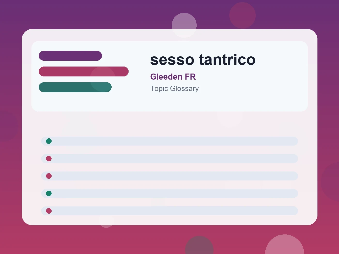 Gleeden FR sesso tantrico guide visual