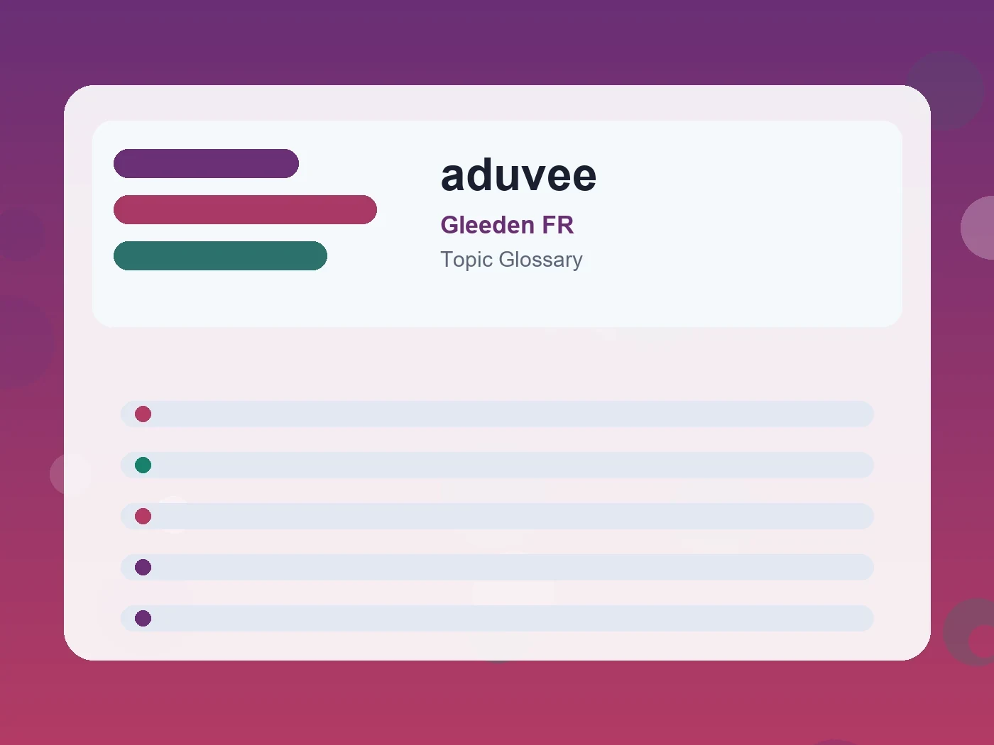 Gleeden FR aduvee guide visual