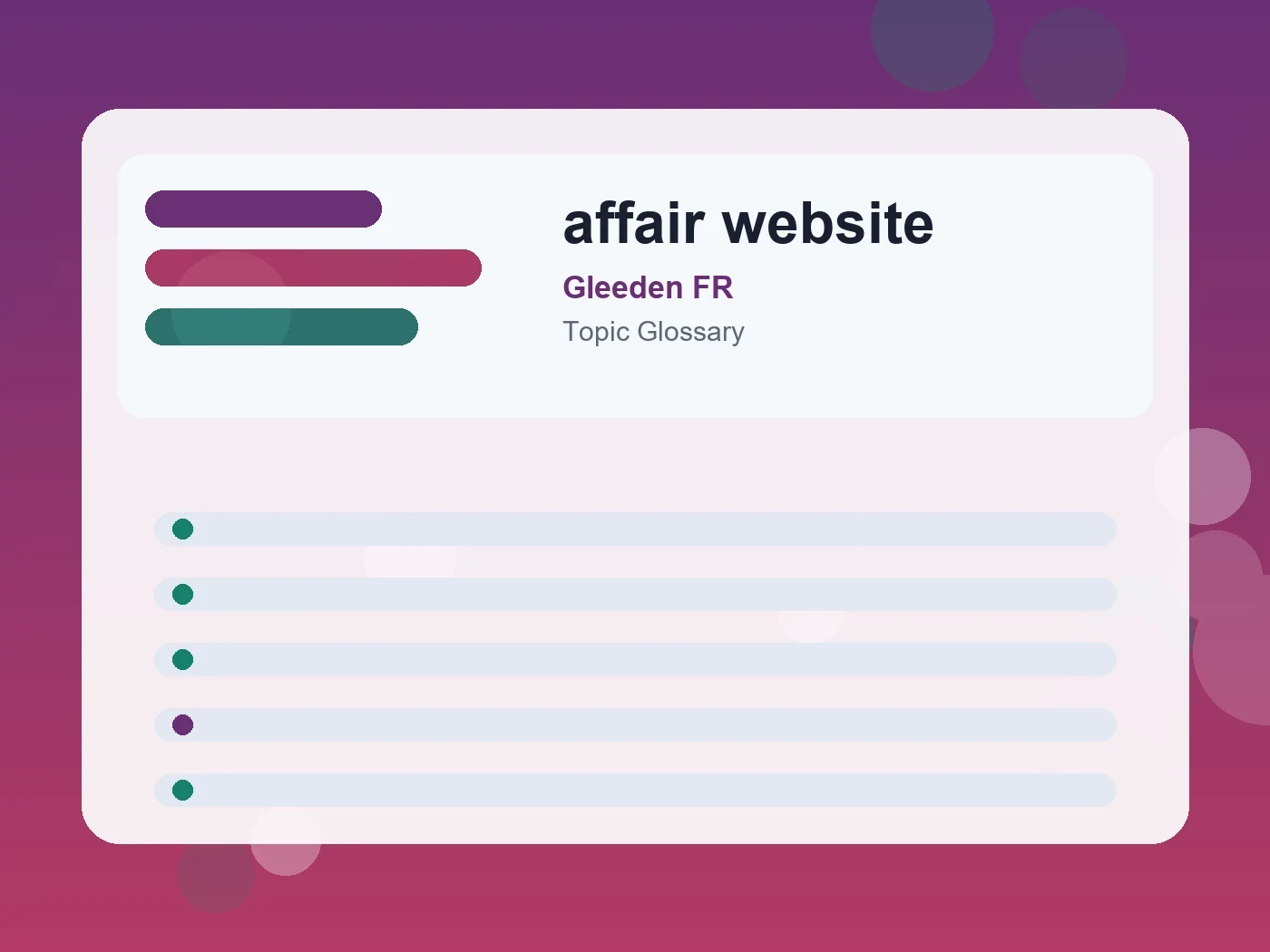 Gleeden FR affair website guide visual