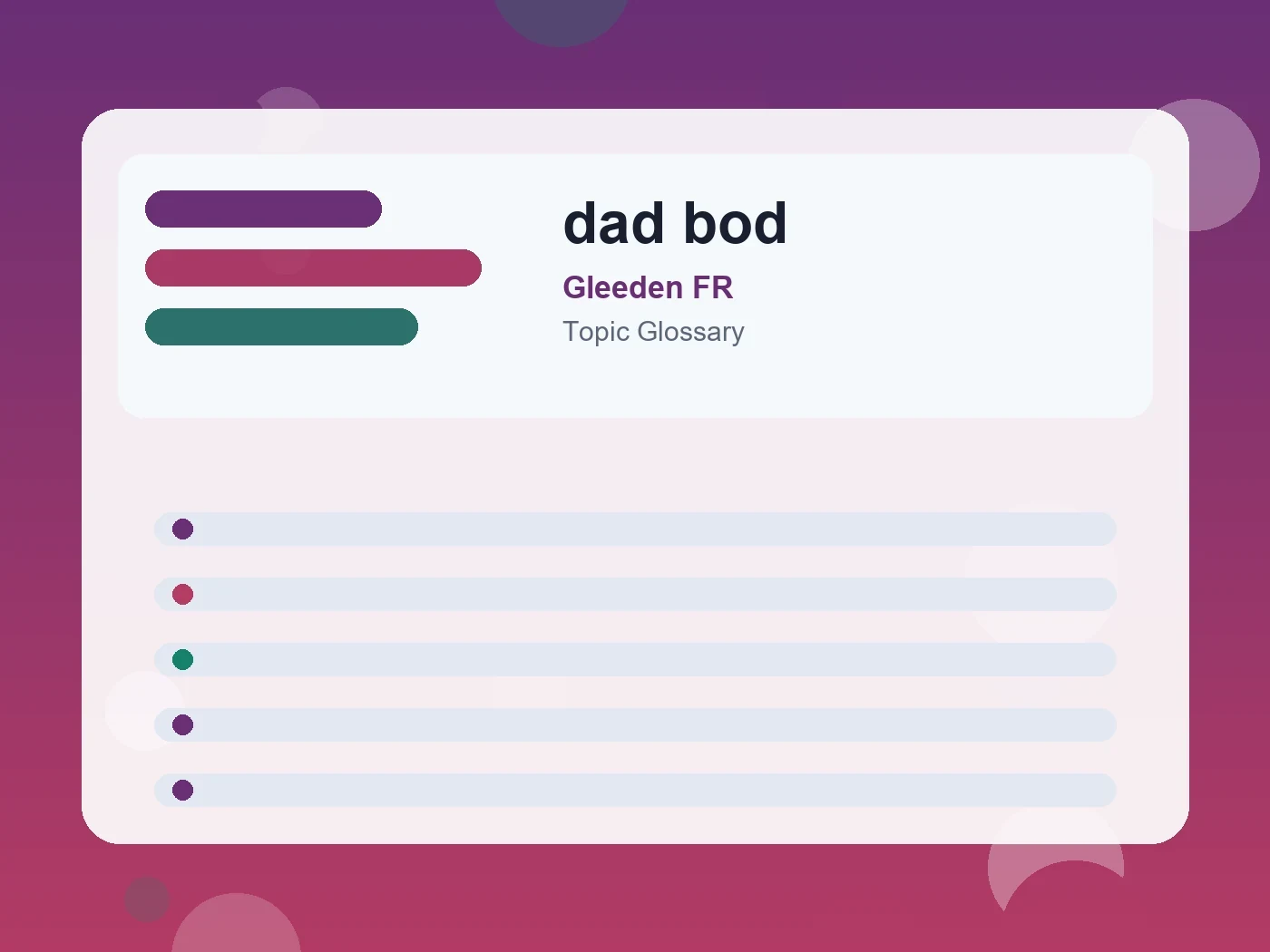 Gleeden FR dad bod guide visual