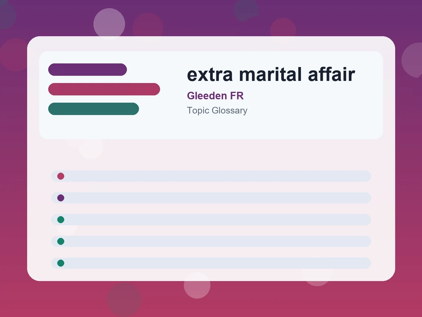 Gleeden FR extra marital affair guide visual