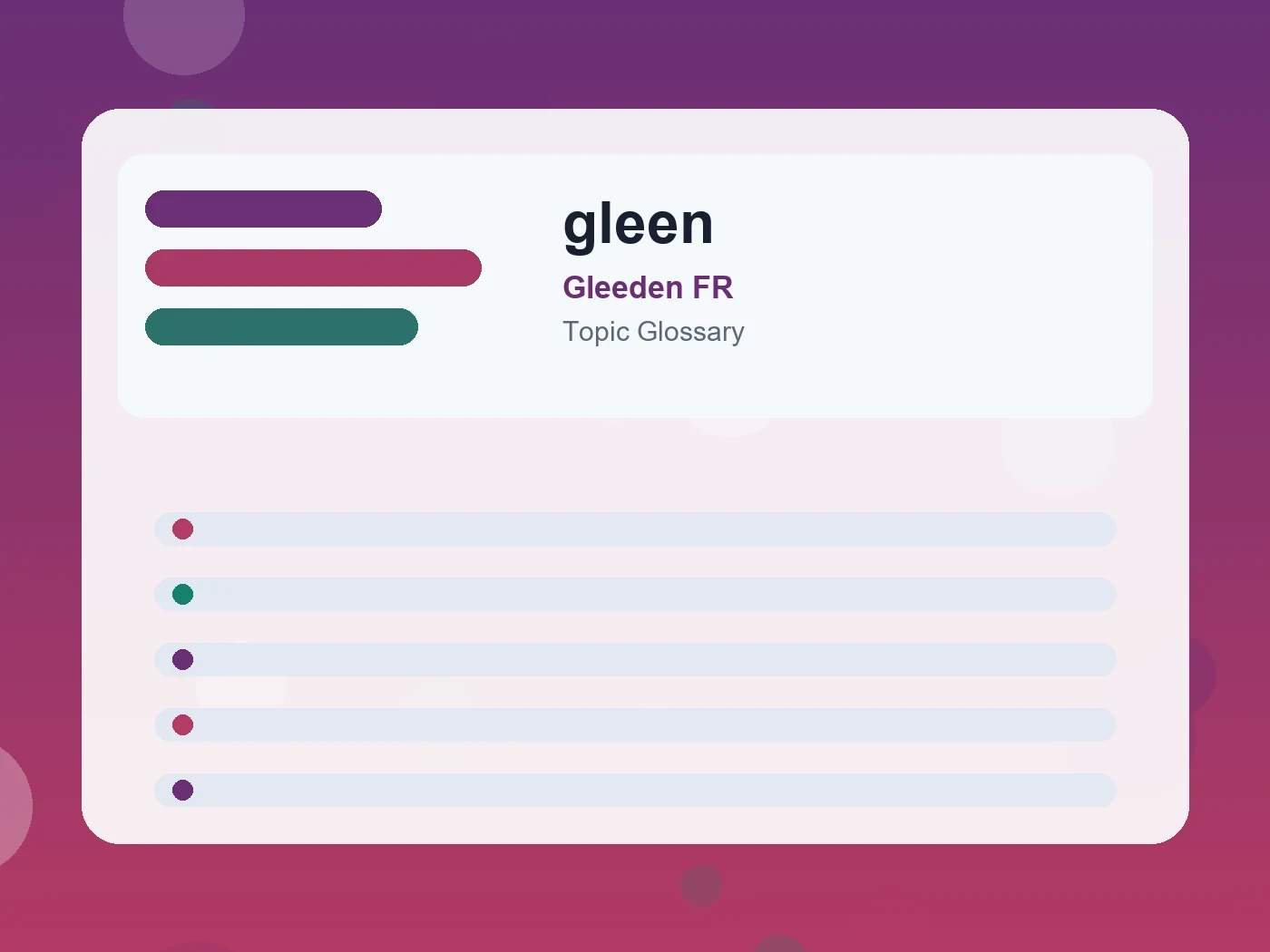 Gleeden FR gleen guide visual