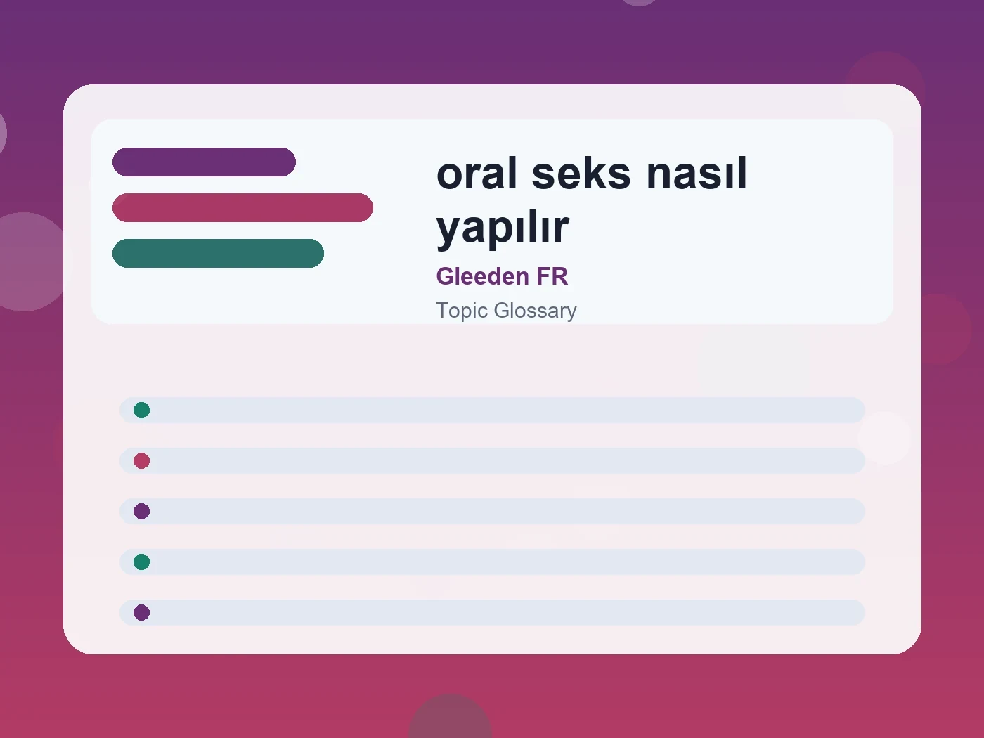 Gleeden FR oral seks nasıl yapılır guide visual