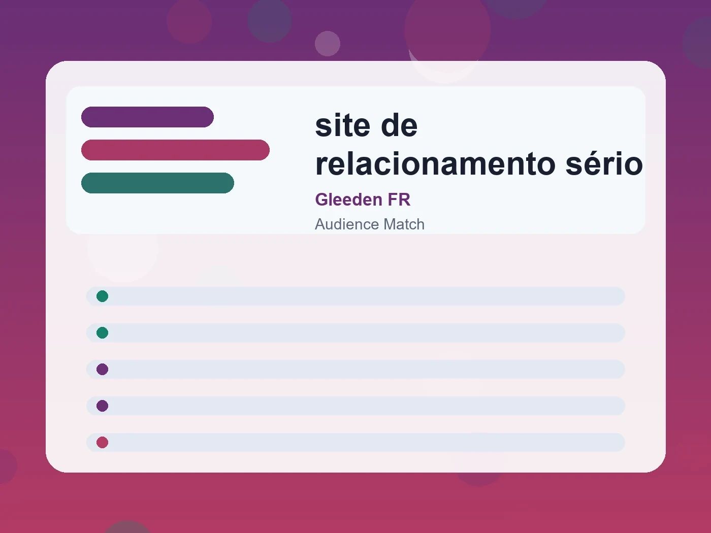 Gleeden FR site de relacionamento sério guide visual