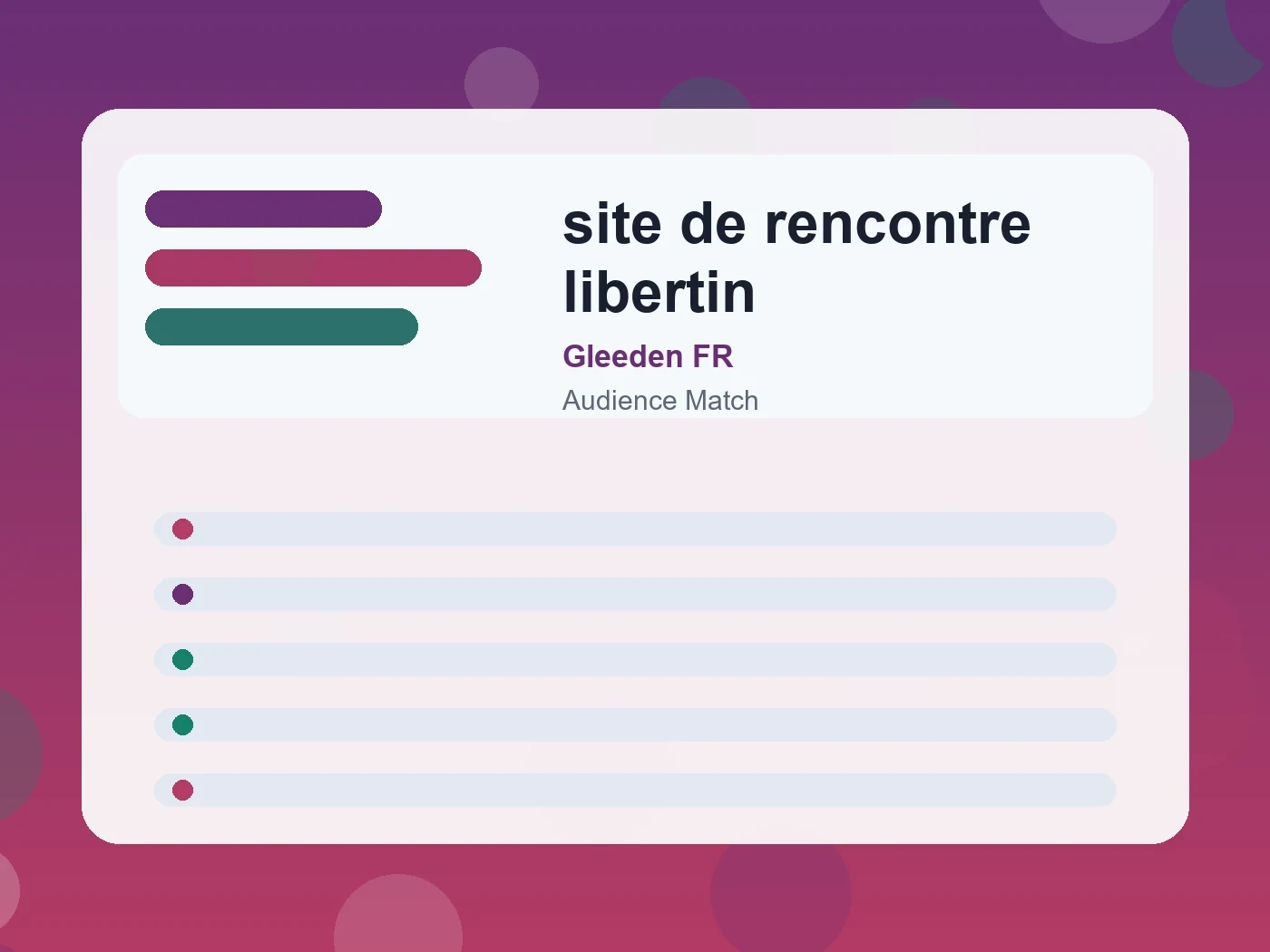 Gleeden FR site de rencontre libertin guide visual