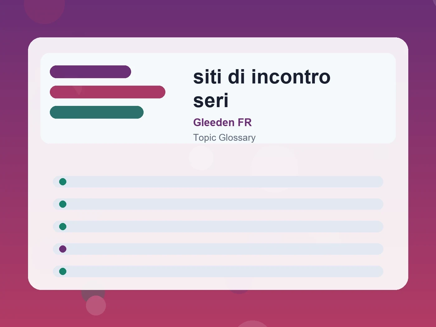 Gleeden FR siti di incontro seri guide visual