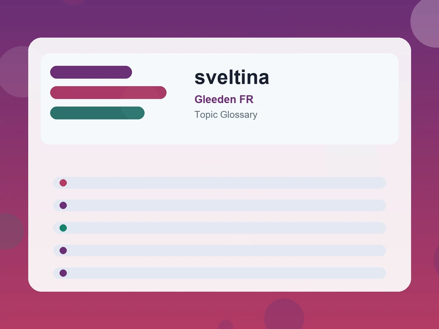 Gleeden FR sveltina guide visual