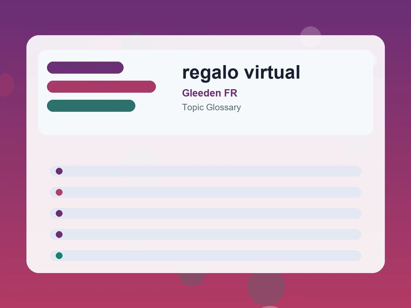 Gleeden FR regalo virtual guide visual