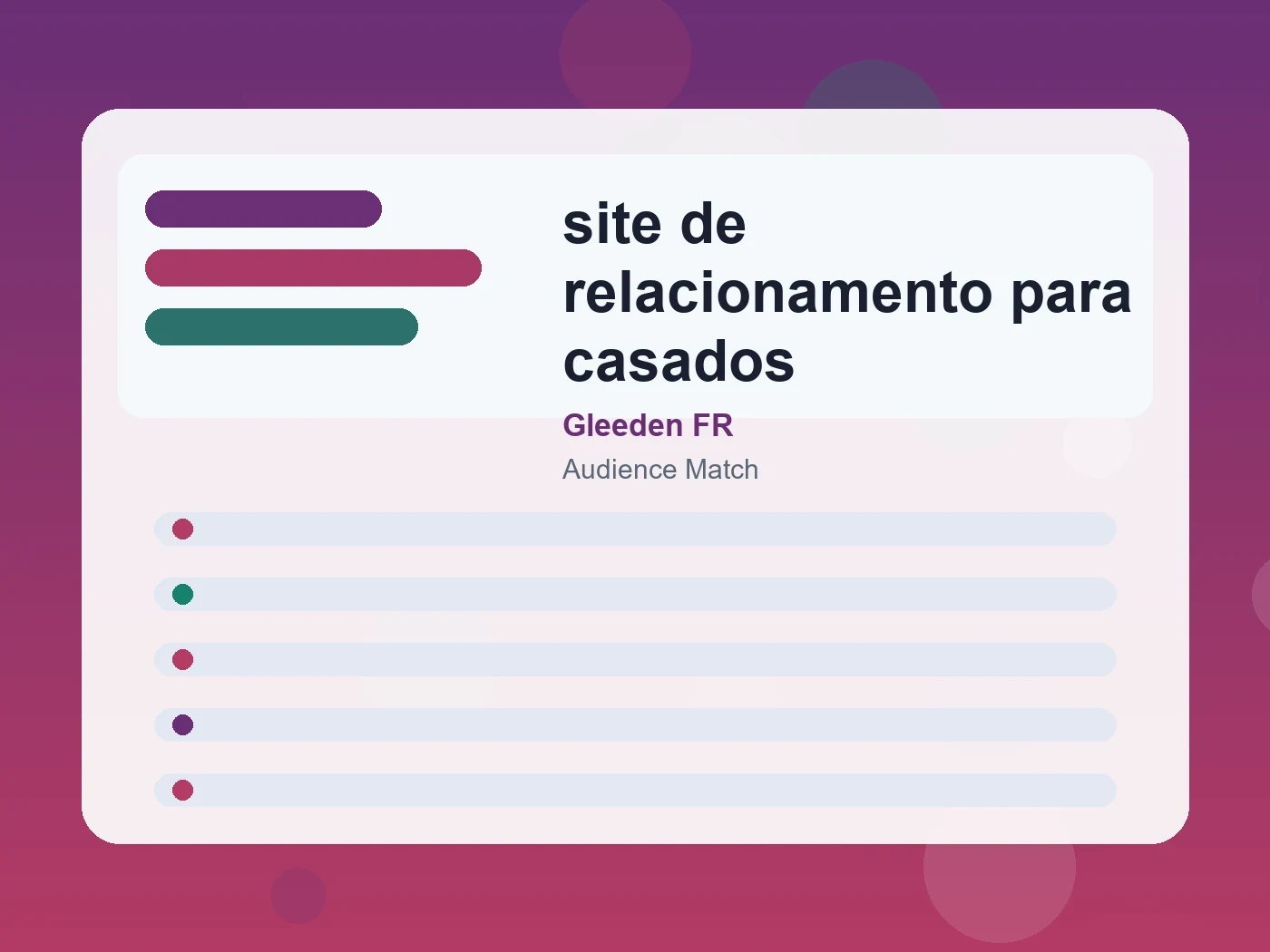 Gleeden FR site de relacionamento para casados guide visual